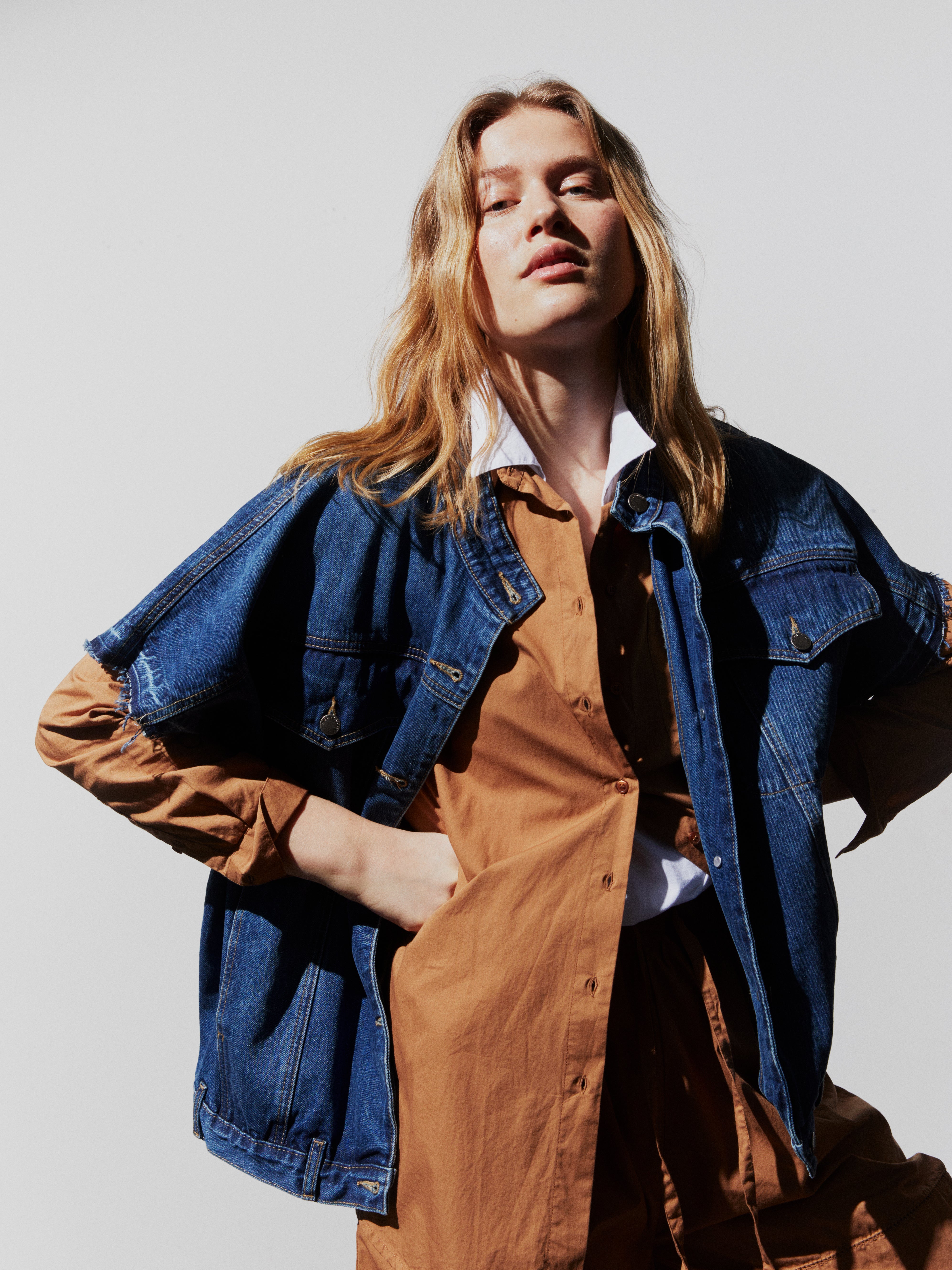 Mir denimvest - Washed Indigo